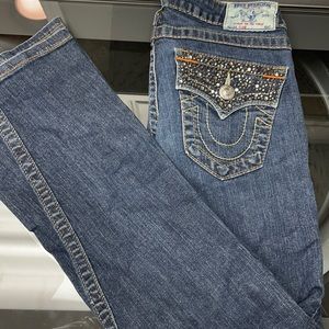 swarovski crystal true religion jeans